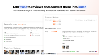 AI summary next to reviews with the Verified Buyer badge and the reviewer's location