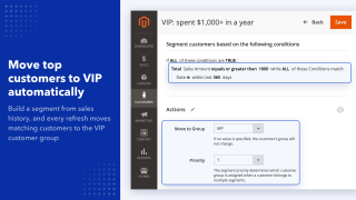 Move matched customers to a customer group automatically