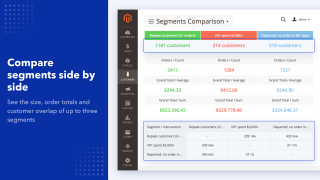 Compare up to three segments