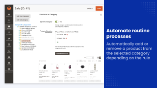 Rules that assign products to a category