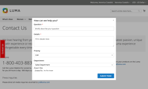 Contact Us form