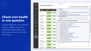 Cron health check in the chat: last successful run, failed jobs and jobs not run in 6 hours