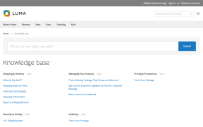 Knowledge base home page