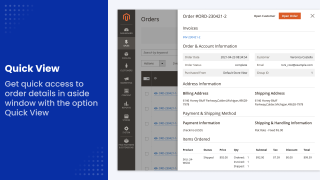 Orders Quick View