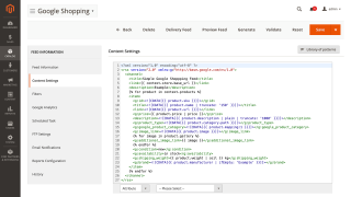 Feed Content Configuration