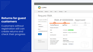 RMA returns for guest customers