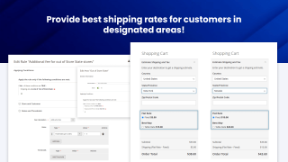 Extra fee for orders shipped outside the store's state