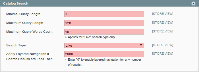 magento catalog search