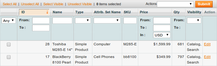 Magento Cross Sells