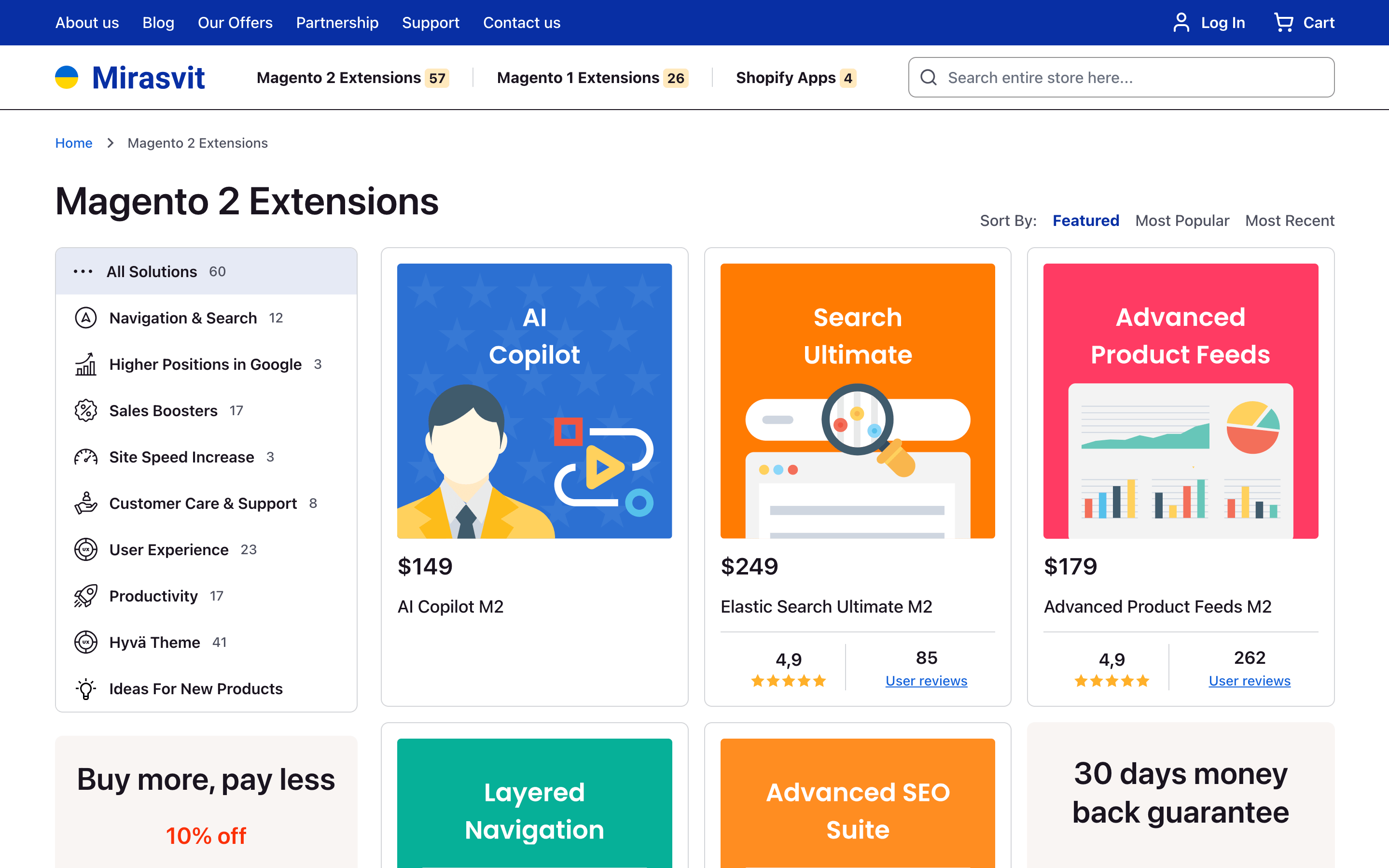 Mirasvit extensions