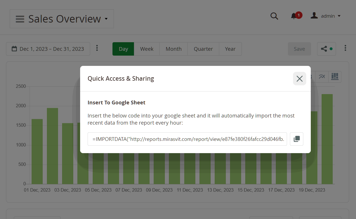 google sheet import