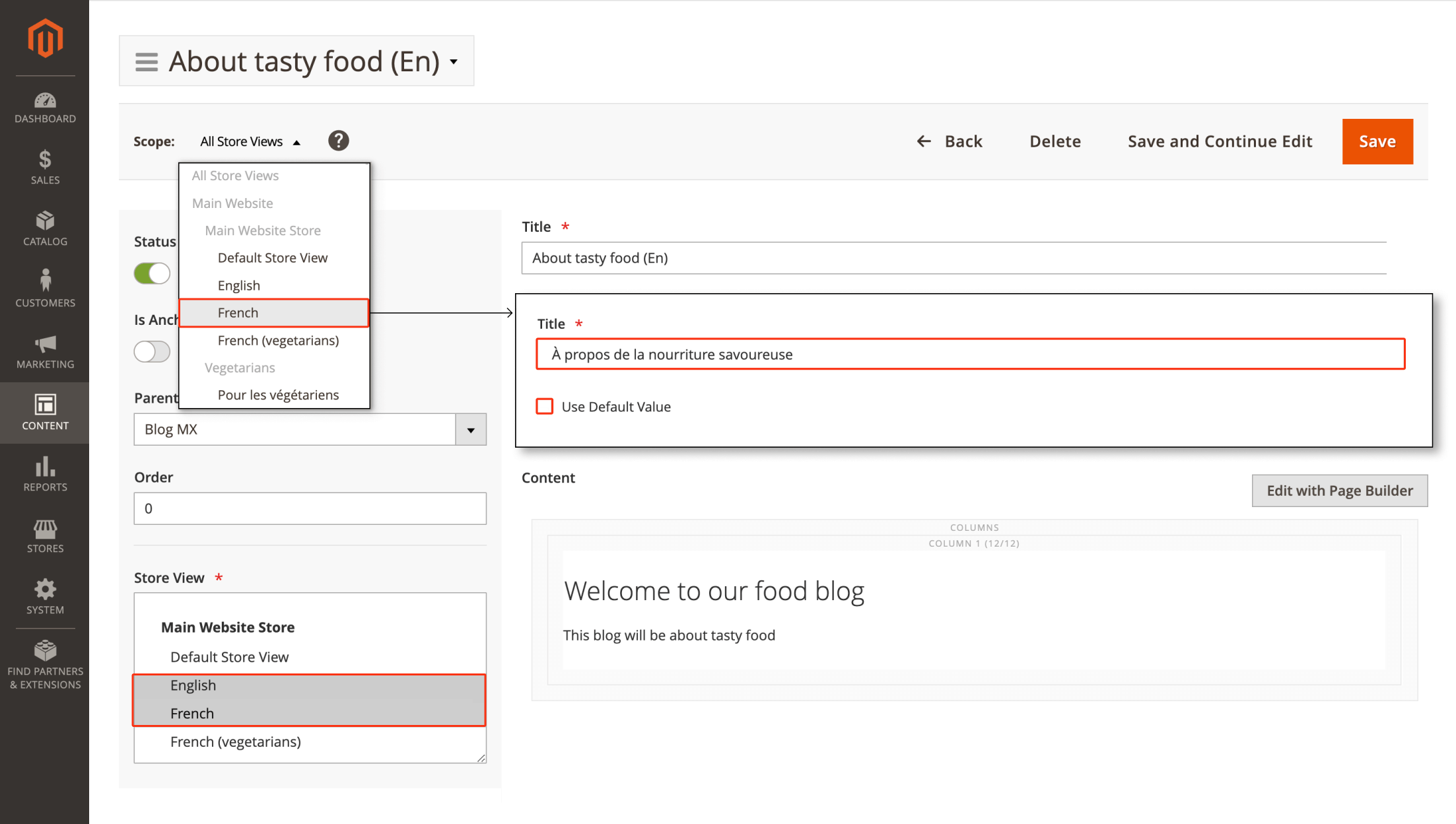 Use One Category for Multiple Storefronts