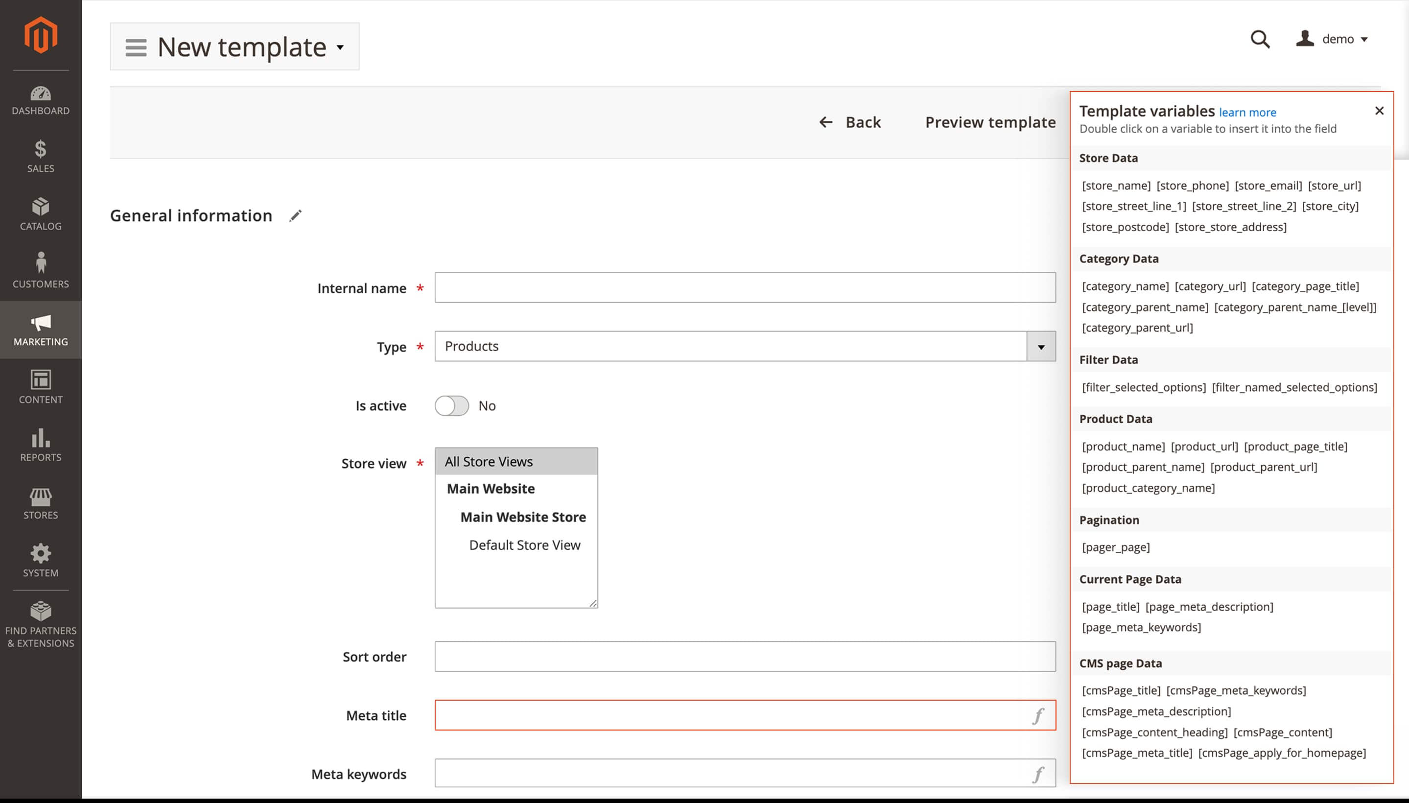 Mirasvit SEO template variables