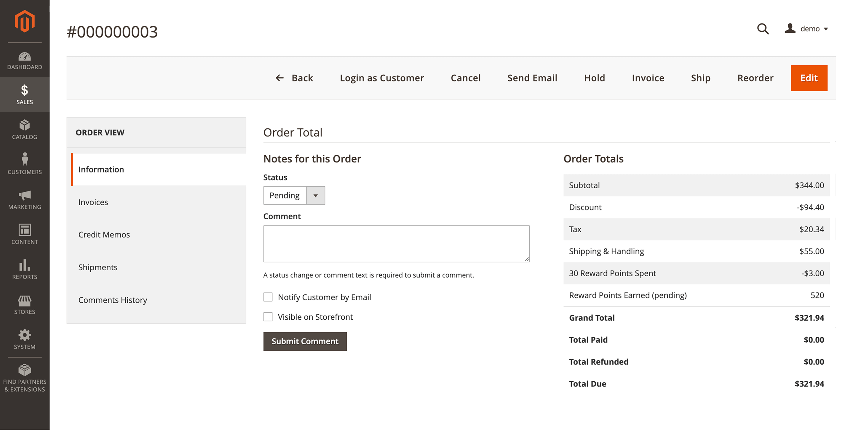Mirasvit reward points for admin-created orders