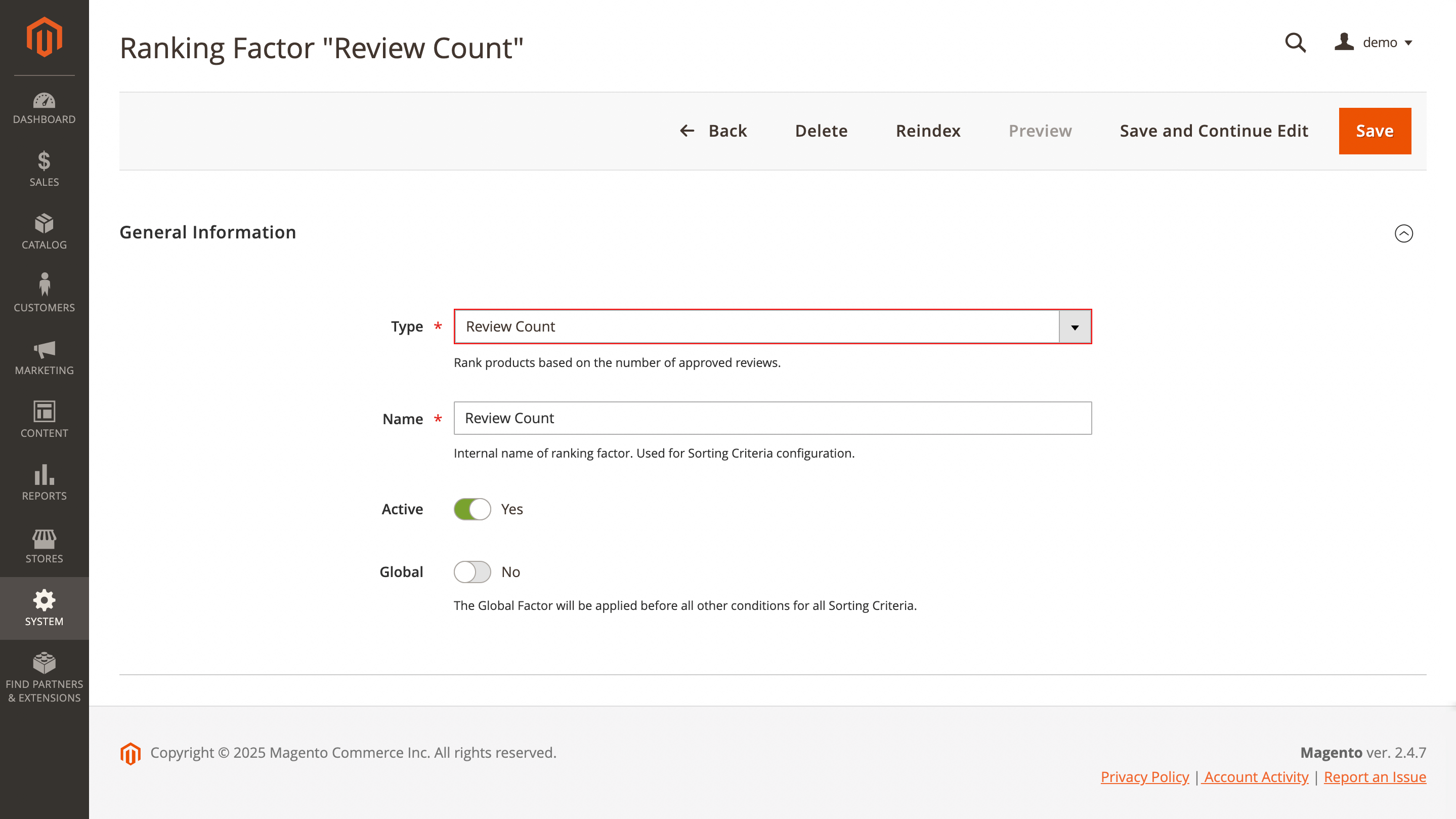Create a new ranking factor