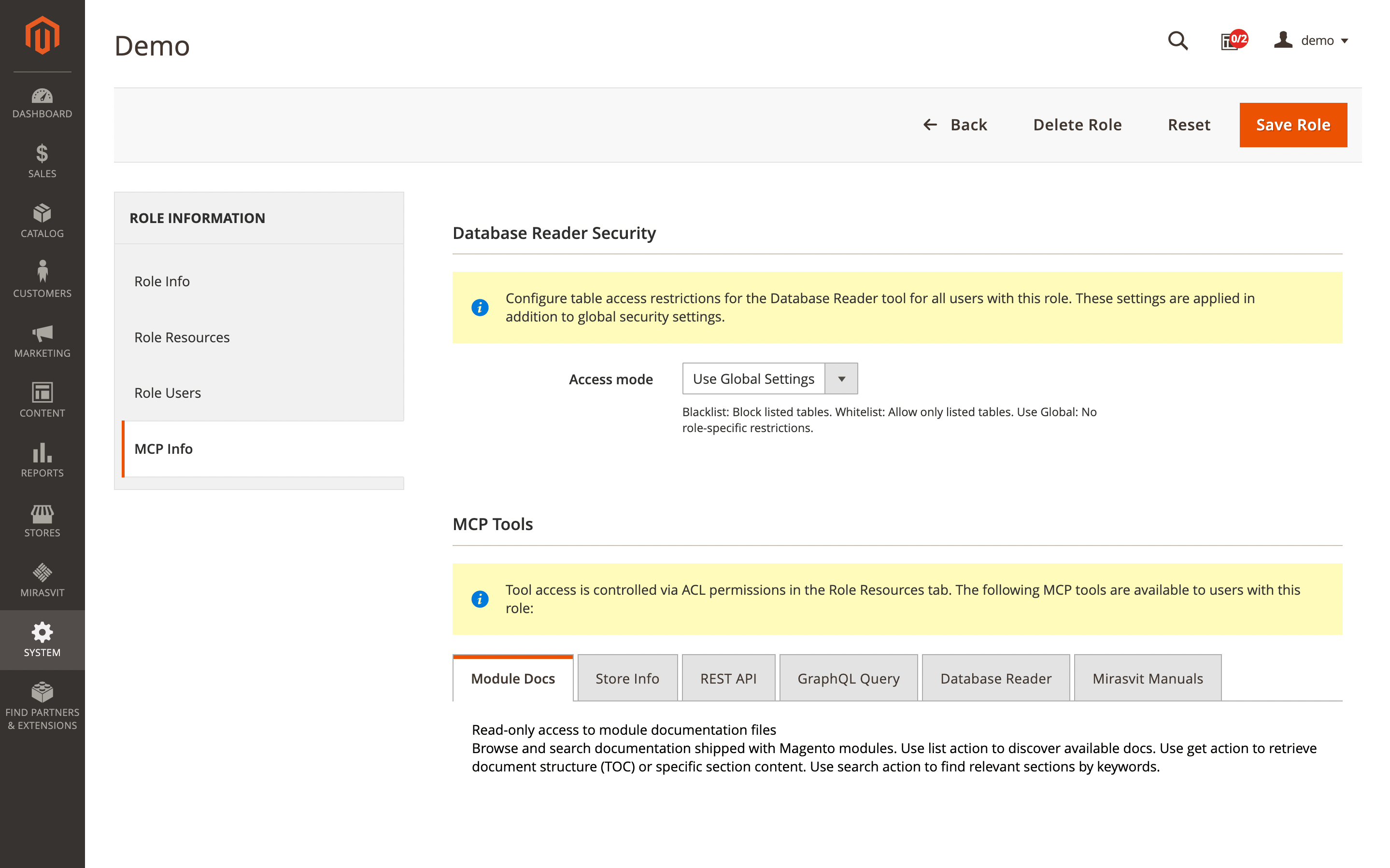 Module docs and Mirasvit manuals search