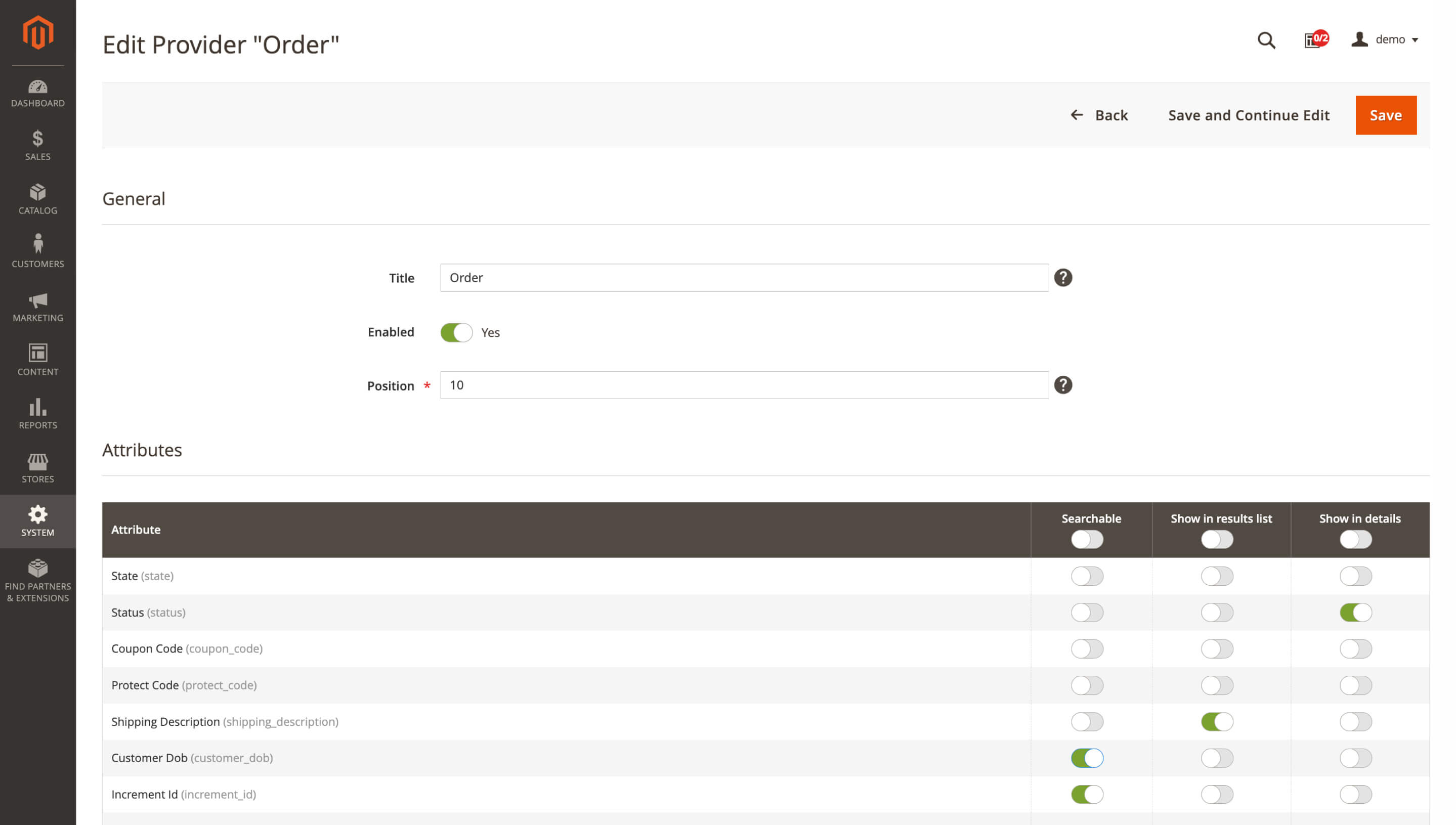 Configure Quick Search provider