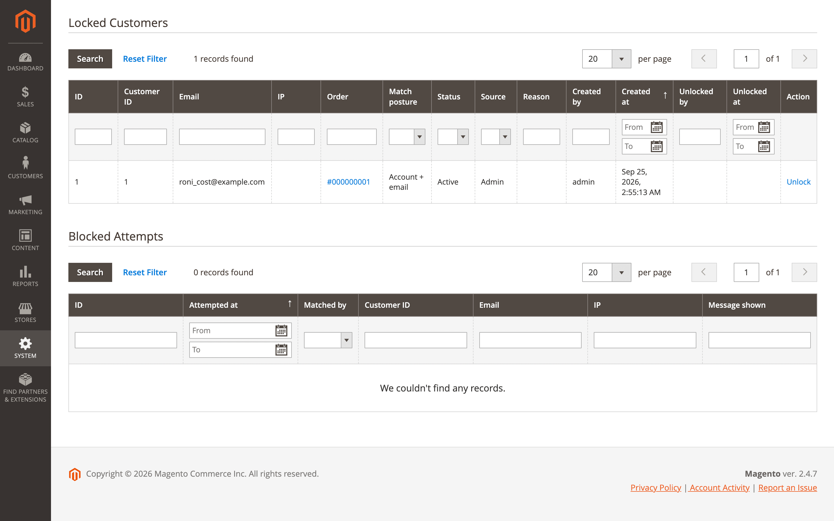Fraud Detection & Prevent Chargeback: Lock Customer Settings
