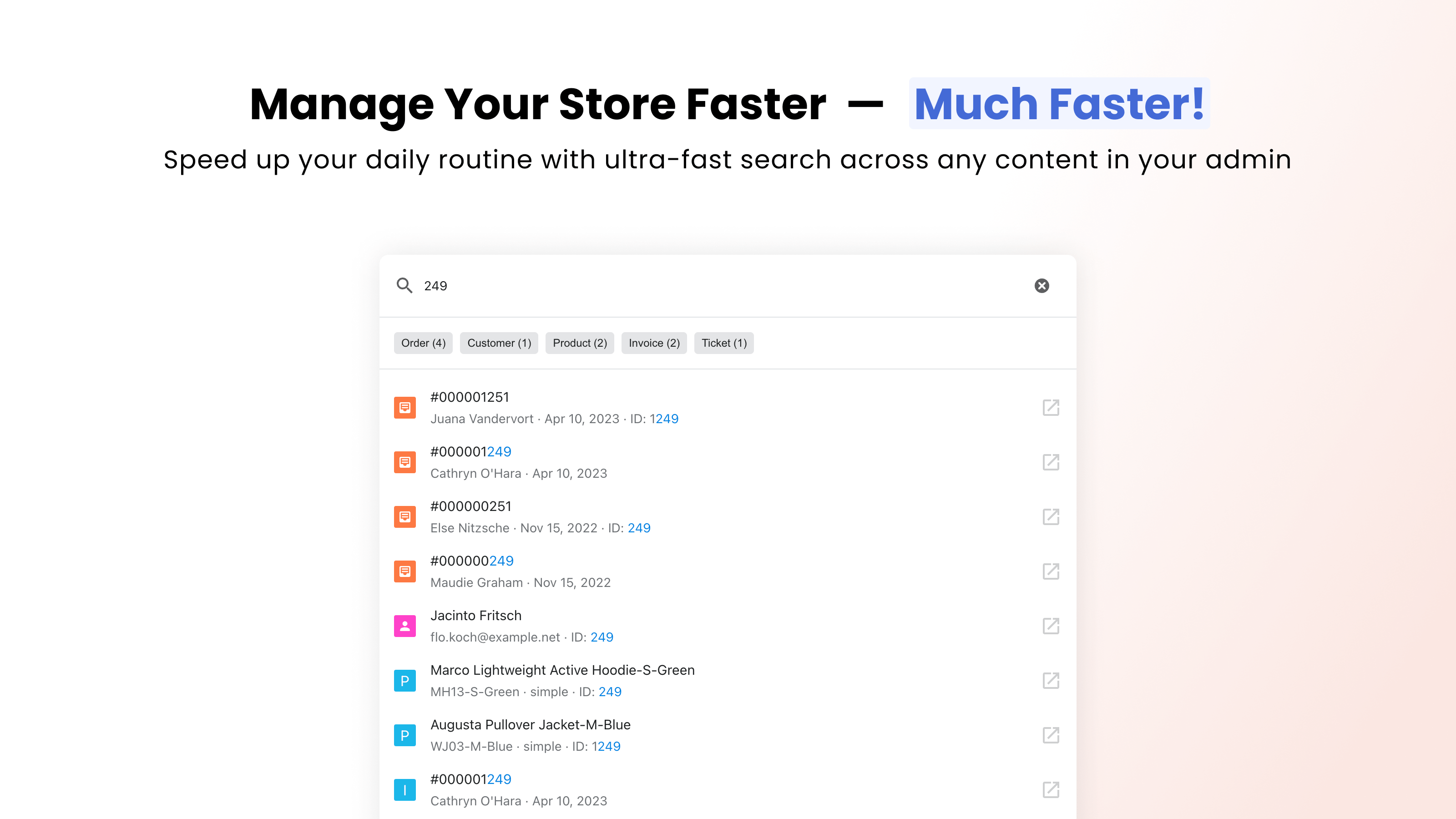 A must-have extension for fast store management