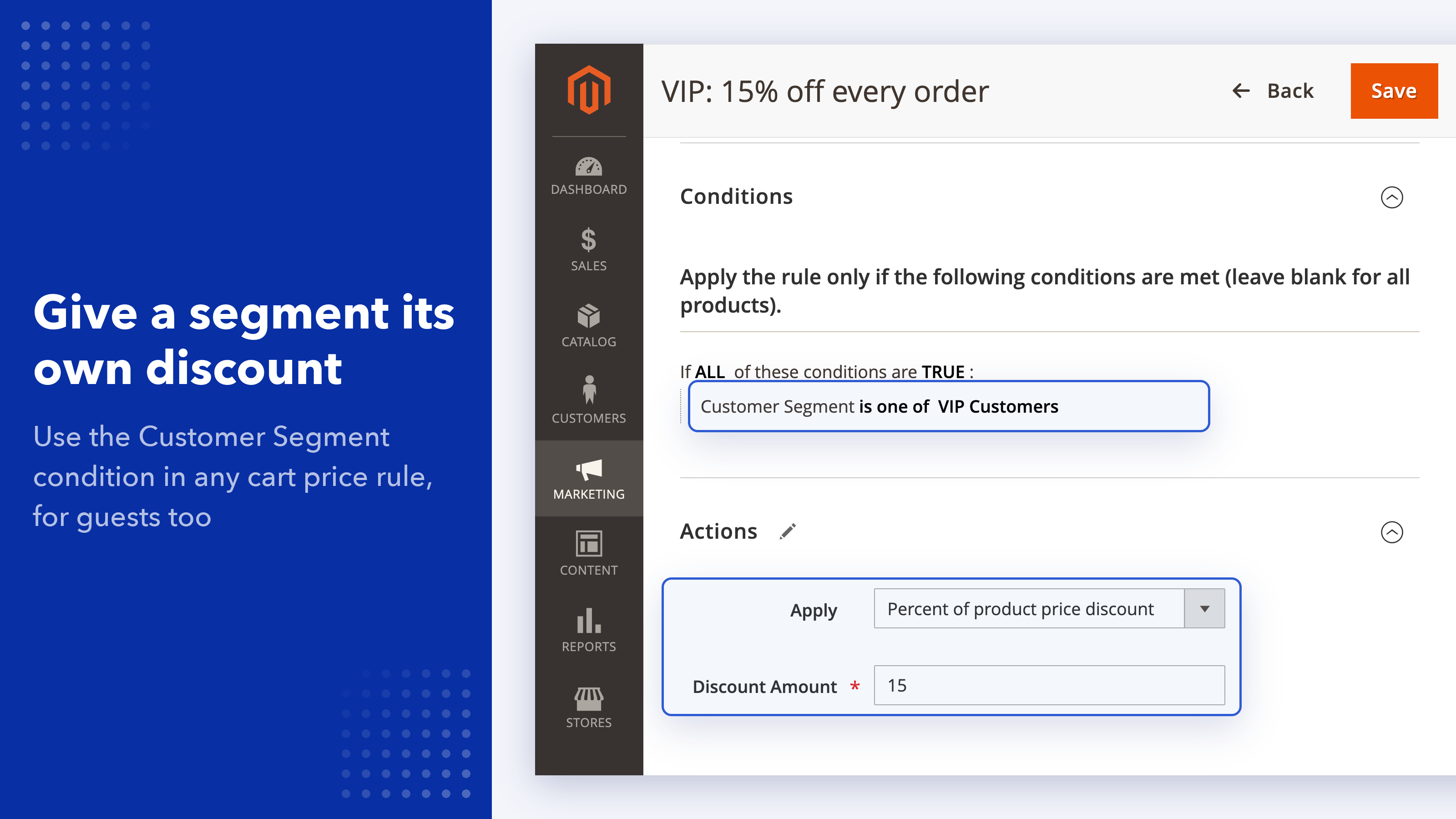 Customer Segment condition in a cart price rule