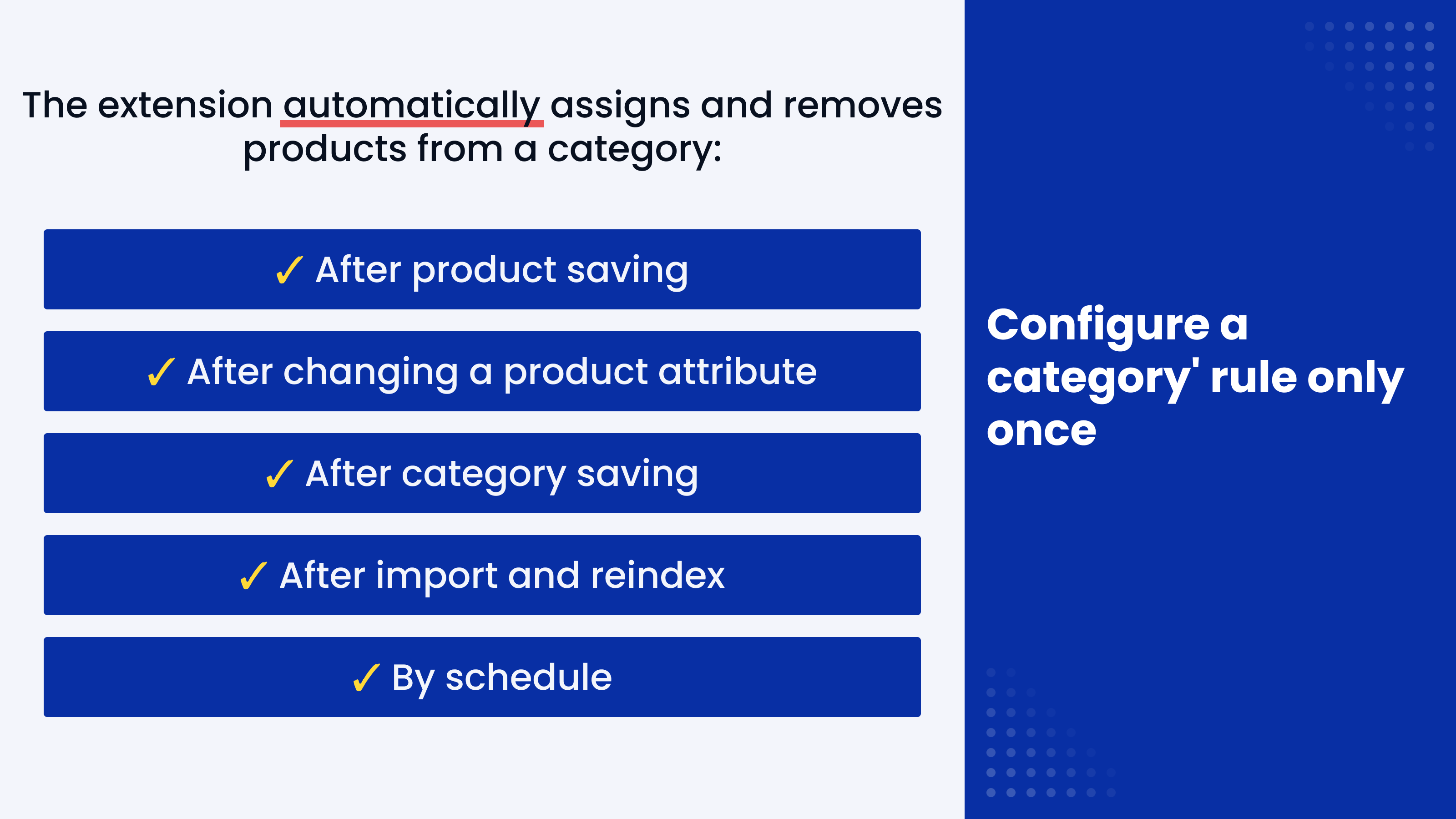 Automatic category updates