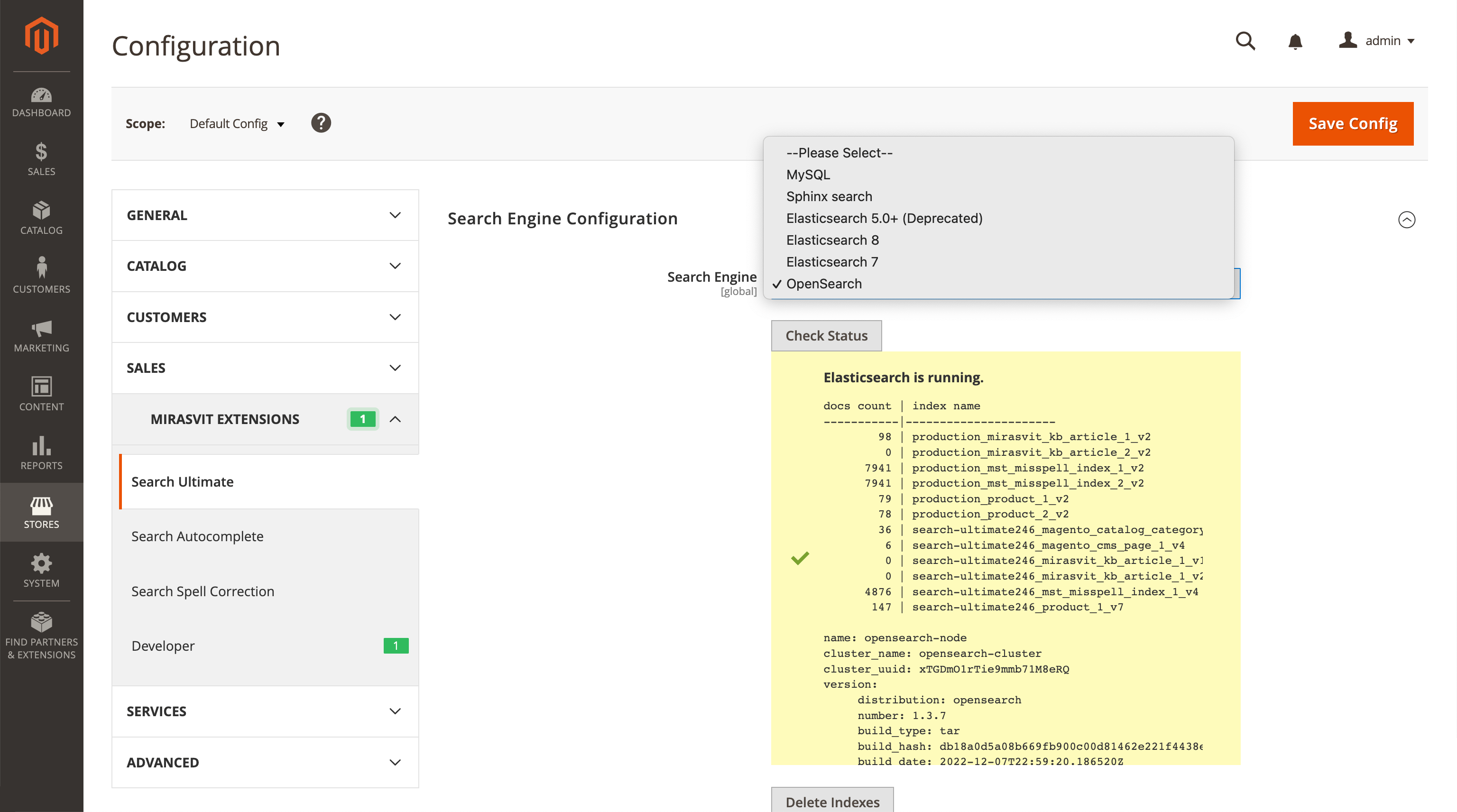 Magento 2 Elasticsearch configuration