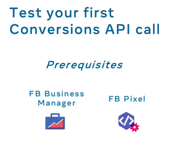 Conversions API prerequisites: Meta Business Manager and a Meta Pixel