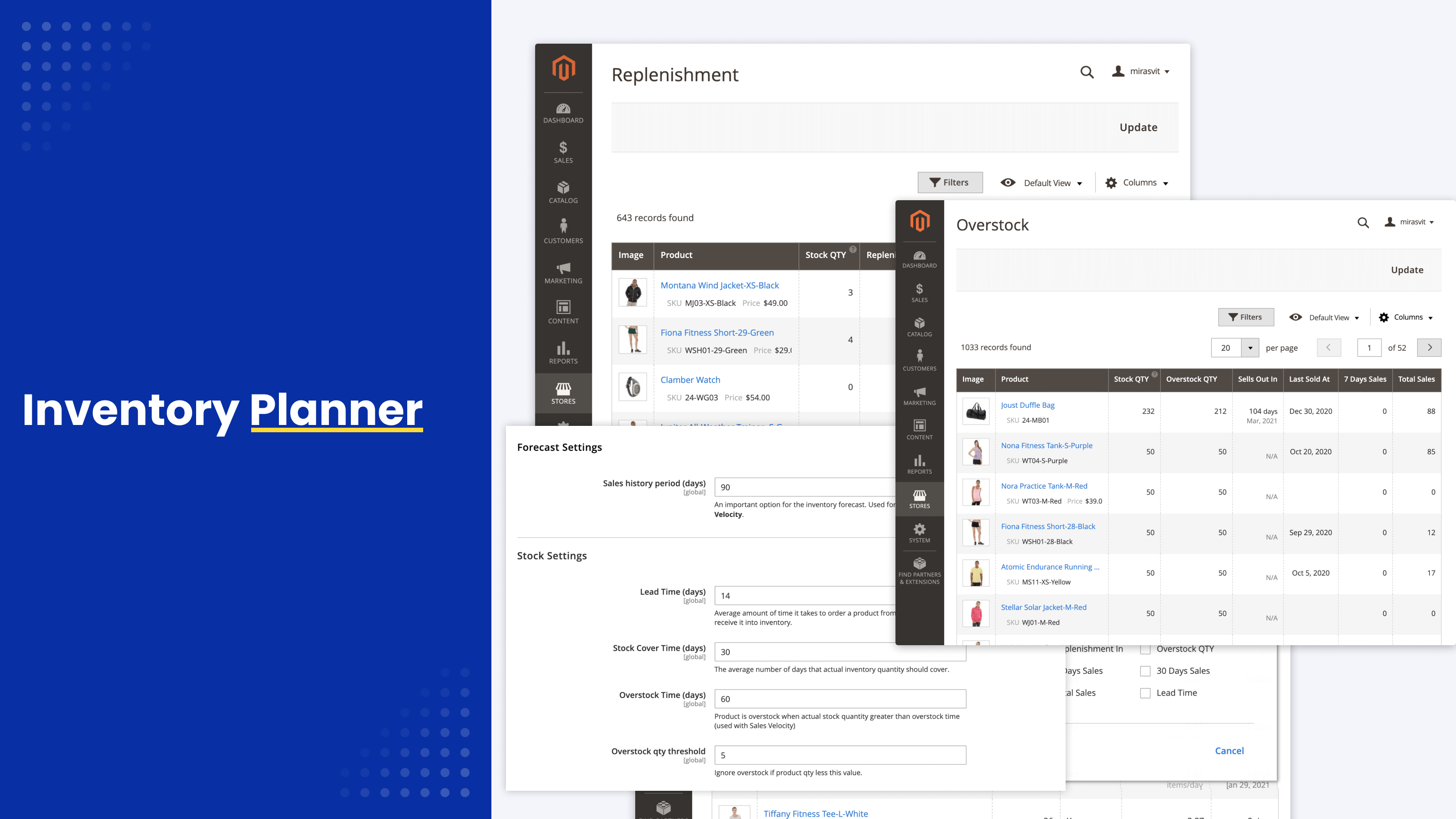 Magento 2 Inventory Planner