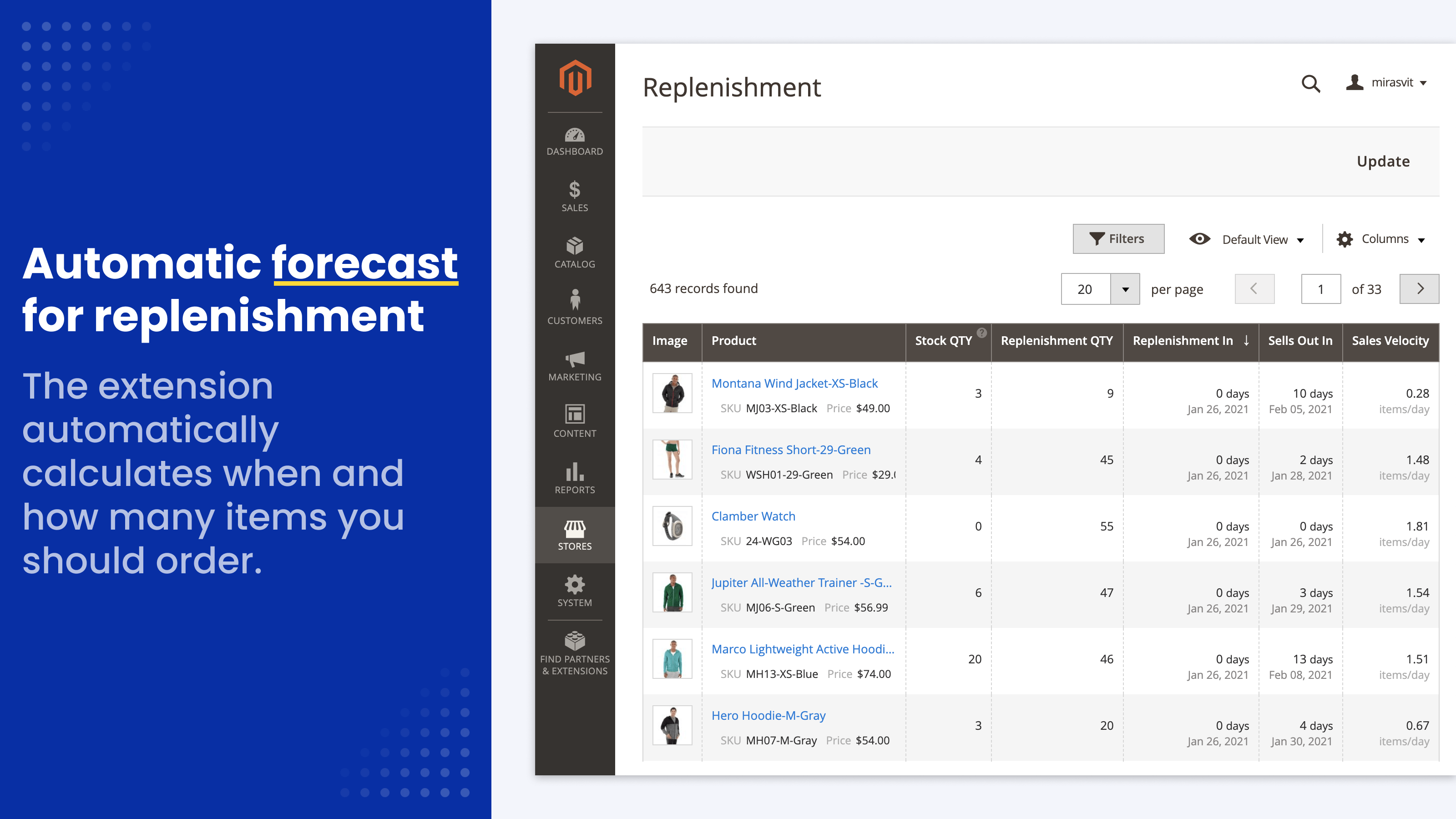 Magento 2 Inventory Replenishment