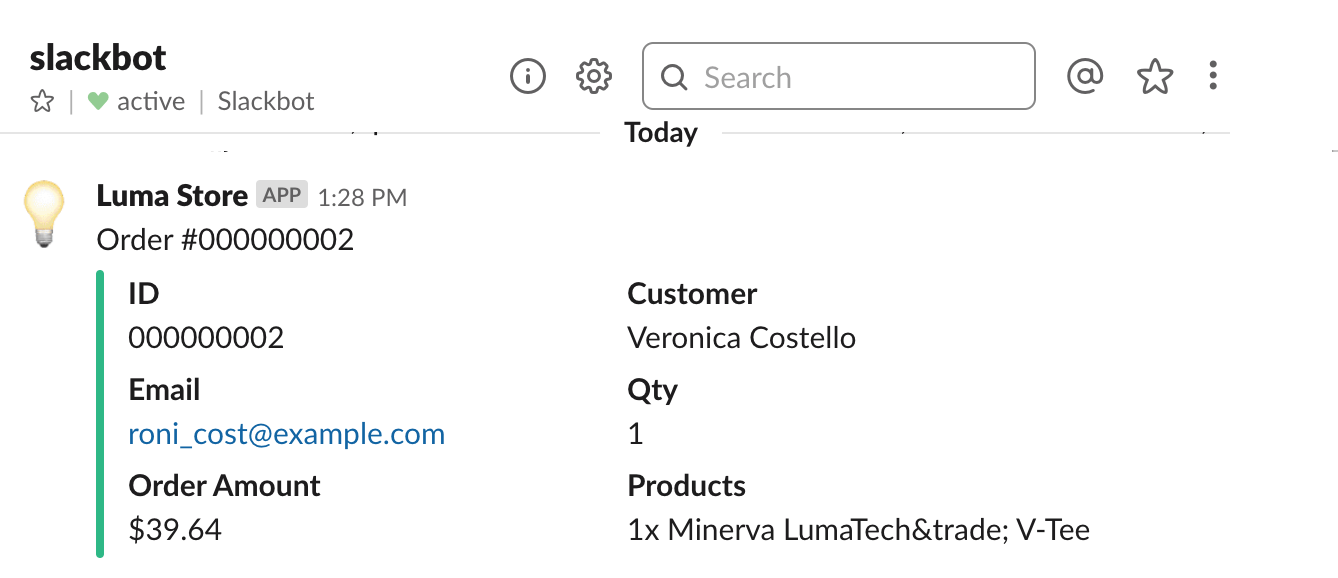 magento 2 slack integration