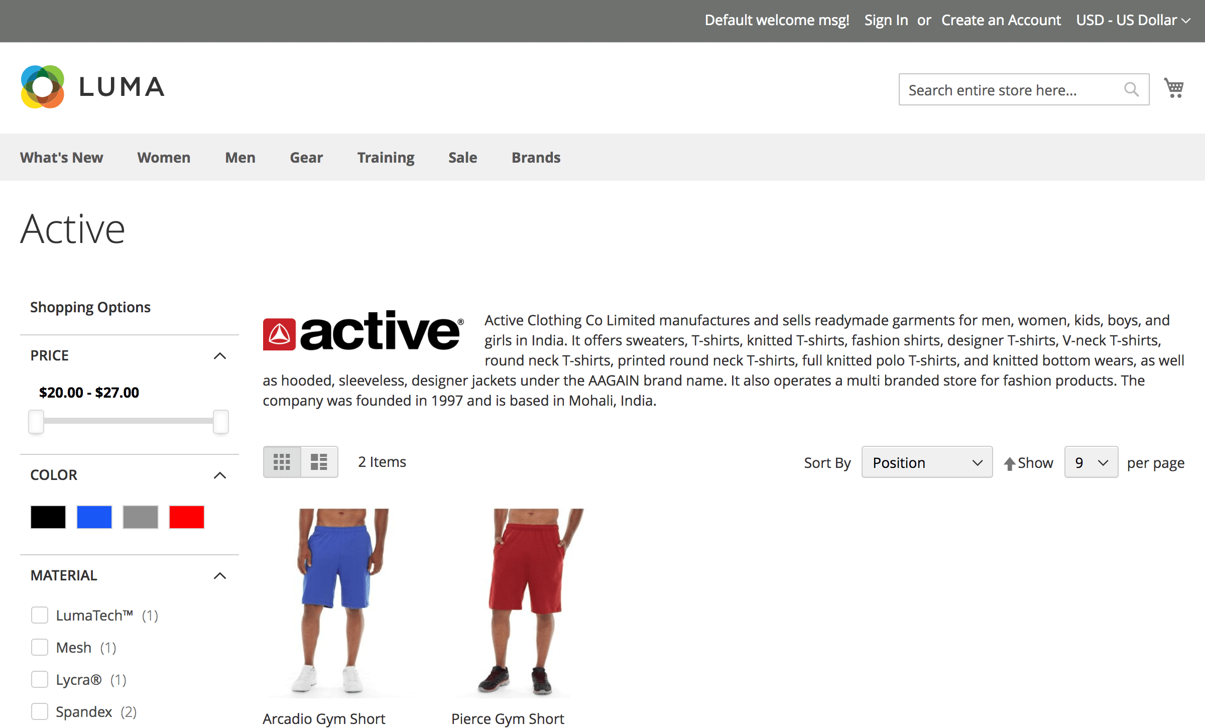 Advanced layered navigation for Magento 2. Brand page.