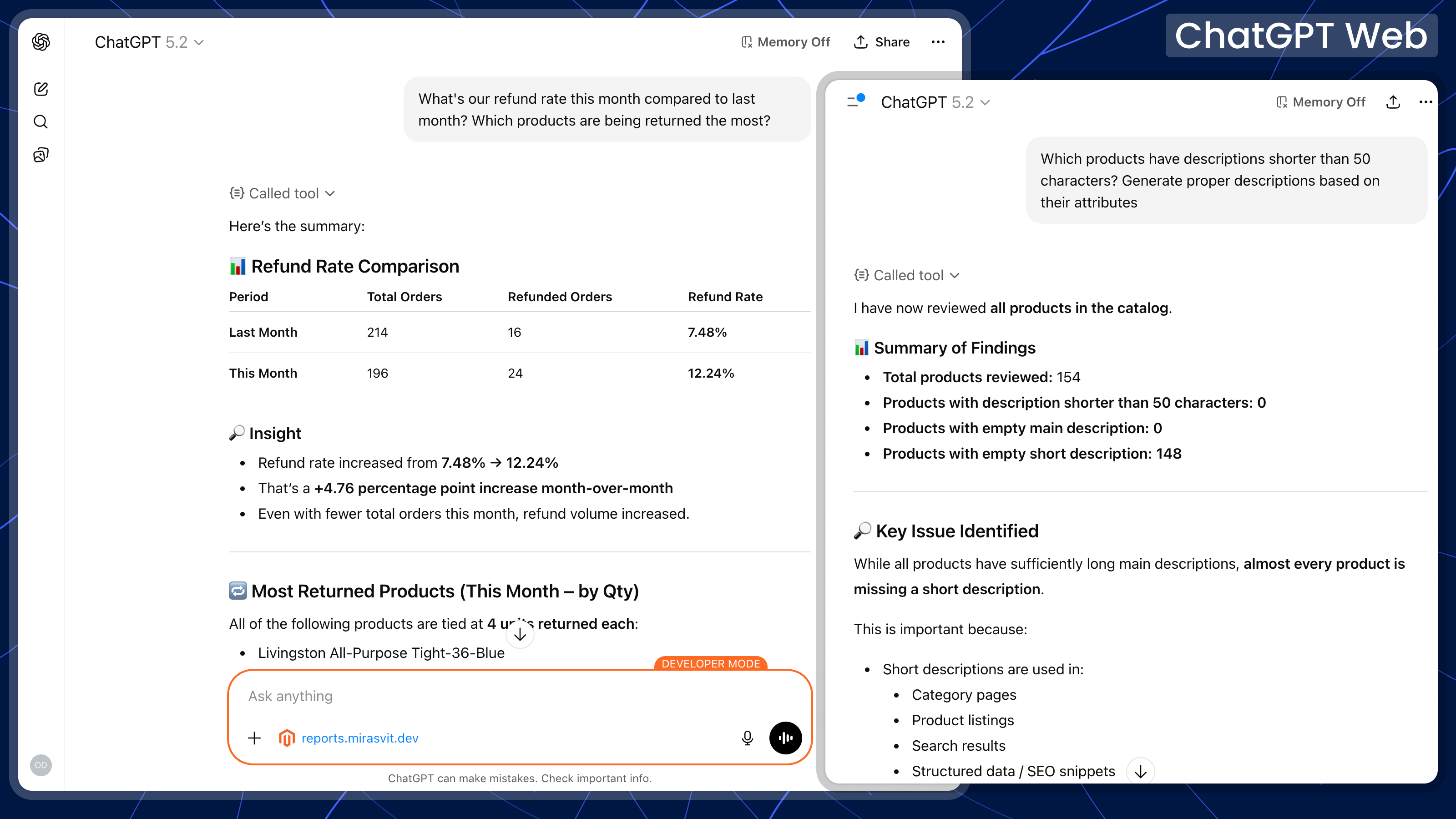 Magento 2 ChatGPT Web MCP