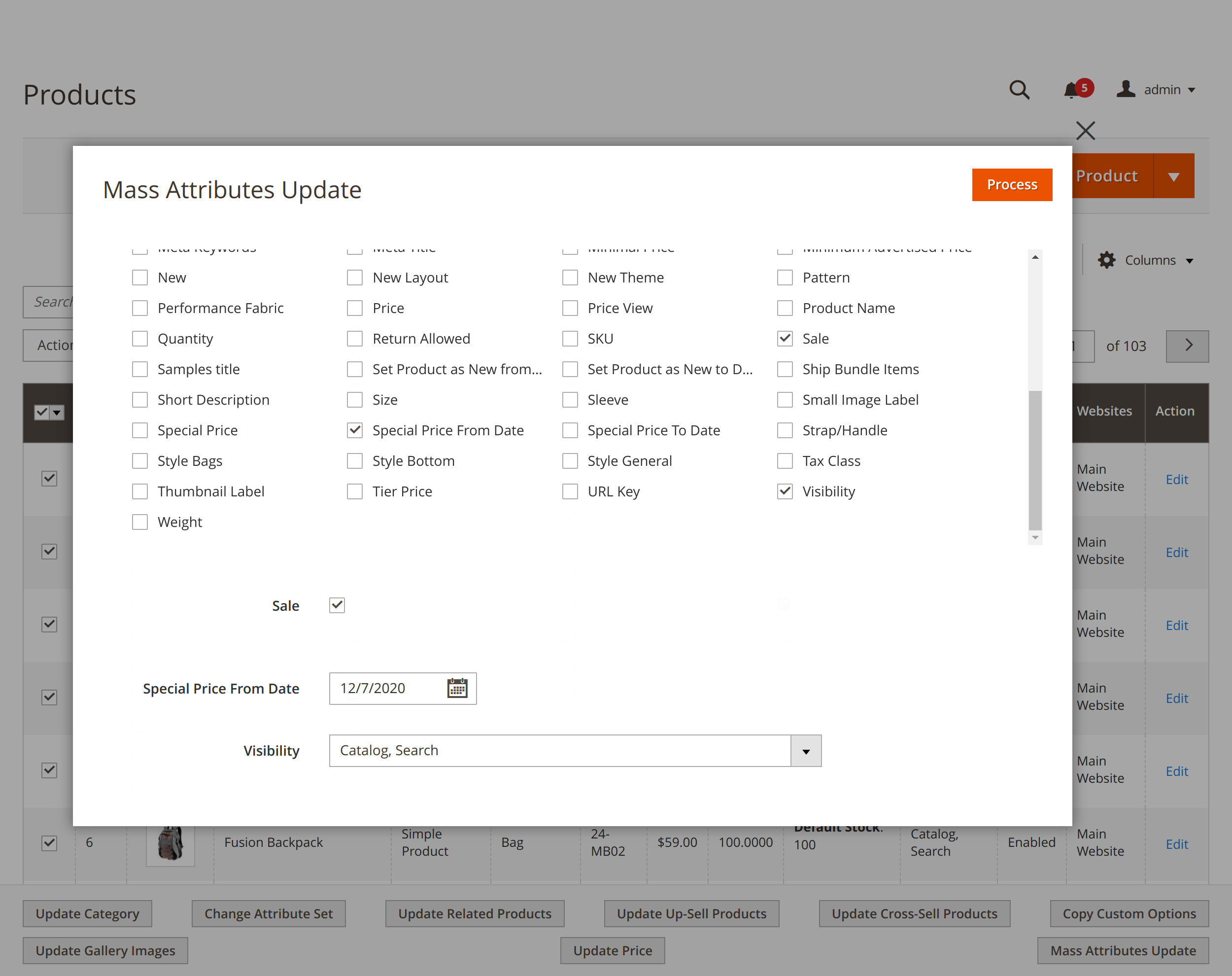 Updating individual product attributes in bulk with Mass Product Actions for Magento 2
