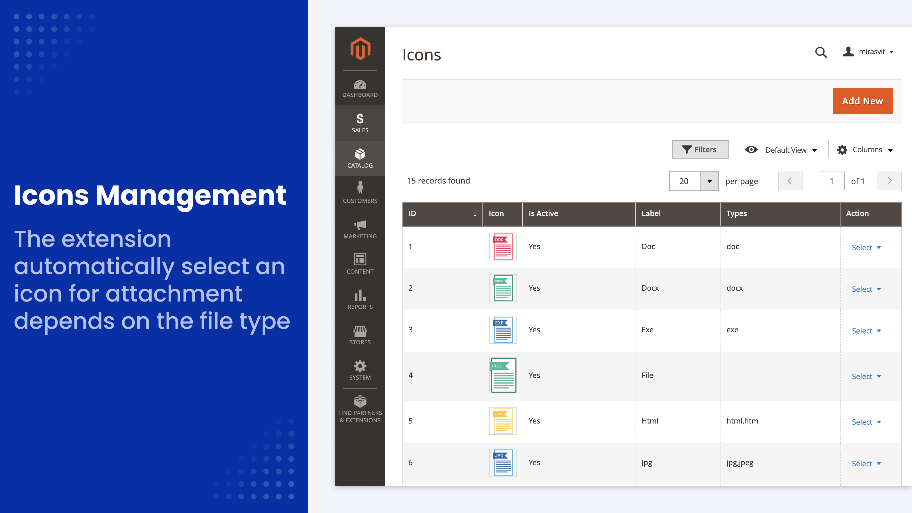 File type icons