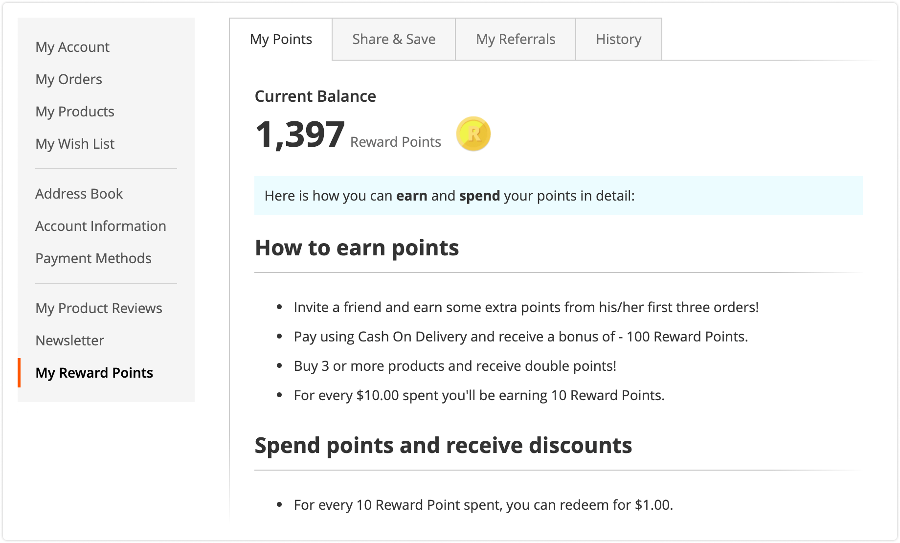 Notification rules in Mirasvit Reward Points for Magento 2.