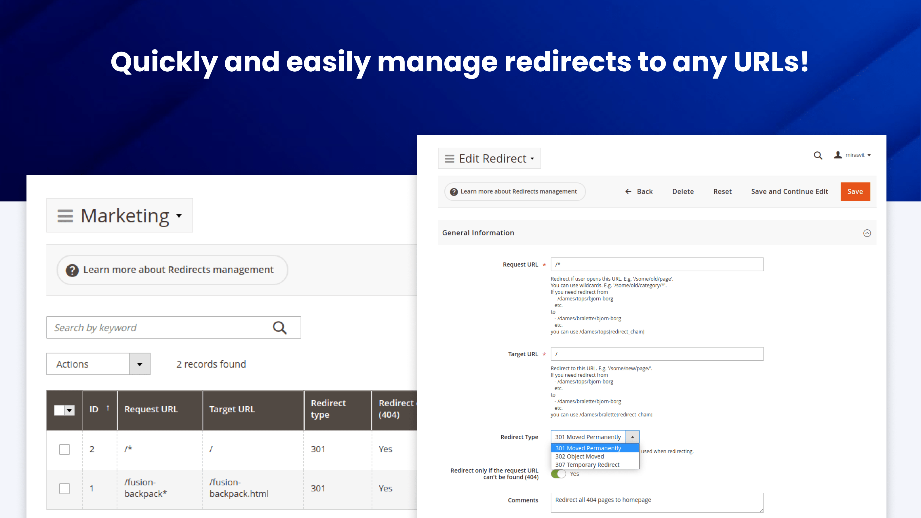 Redirects