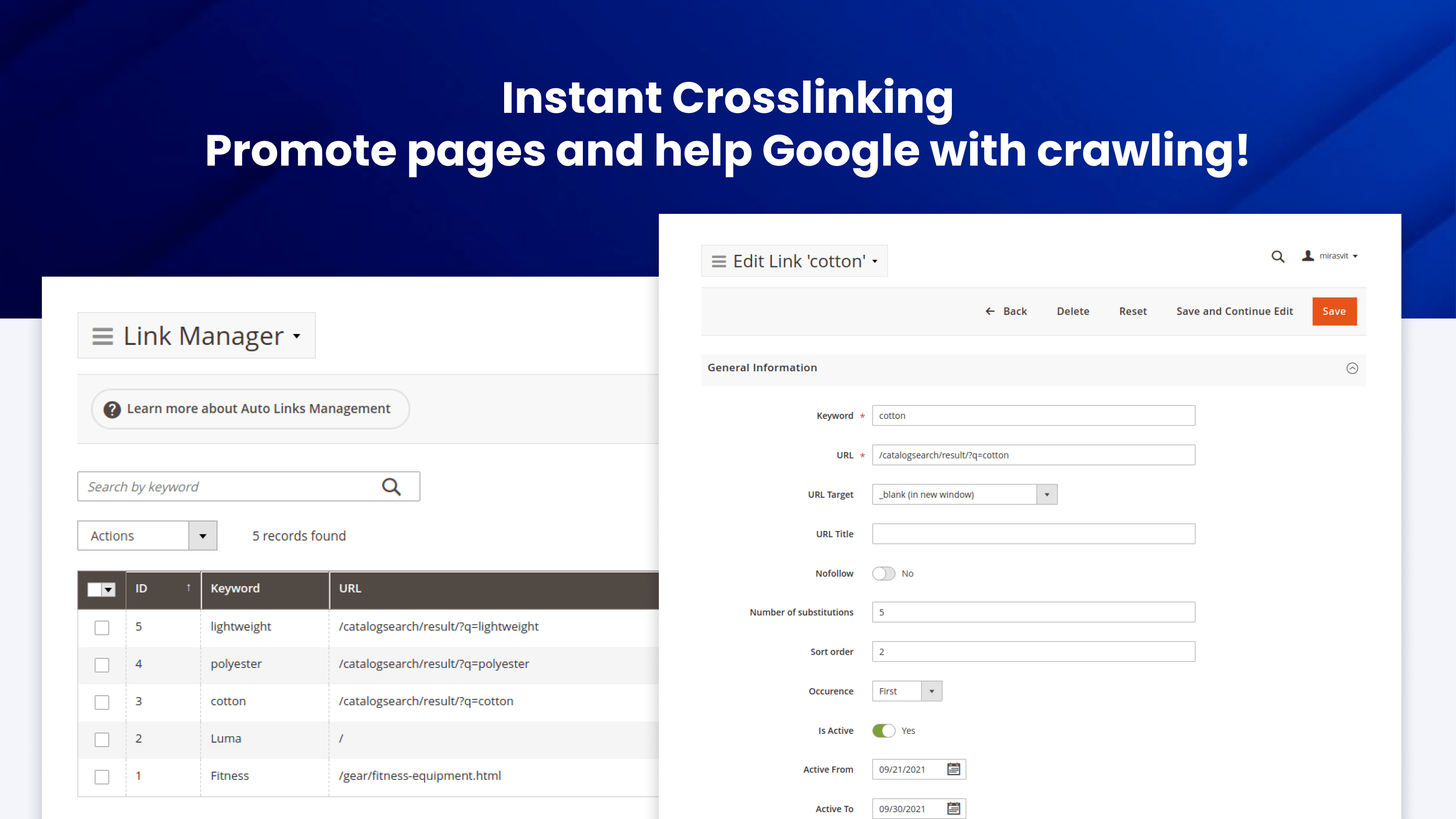 Frontend sitemap